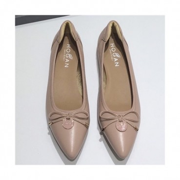 Hogan 2020 Women's Leather Middle Heel Shoes - 호간 2020 여성용 레더 미드힐 슈즈,Size(225