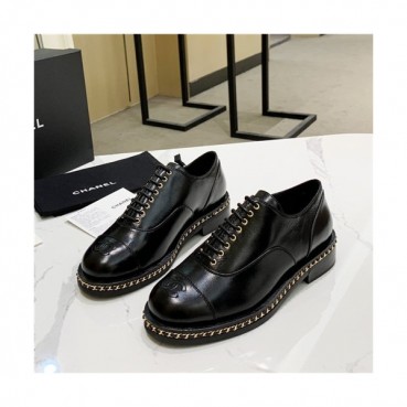 Chanel 2020 Women's Leather Oxford Shoes - 샤넬 2020 여성용 레더 옥스퍼드 슈즈,Size(225