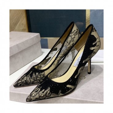 Jimmy Choo 2020 Lace High Heel - 지미츄 2020 레이스 하이힐,Size(225