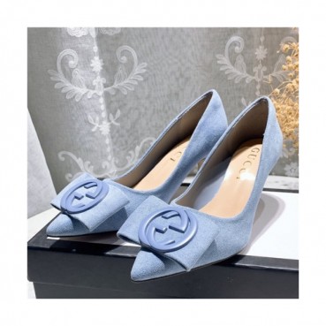 Gucci 2020 Women's Suede High Heel - 구찌 2020 여성용 스웨이드 하이힐,Size(225