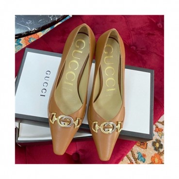Gucci 2020 Women's Leather High Heel - 구찌 2020 여성용 레더 하이힐,Size(225