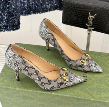 Gucci Womens Leather High Heel - 구찌 여성용 레더 하이힐,Size(225
