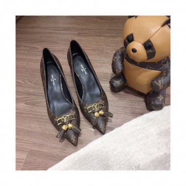 Louis Vuitton 2020 Women's Leather High Heel - 루이비통 2020 여성용 레더 하이힐,Size(225