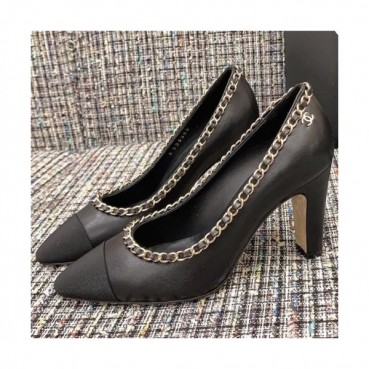 Chanel 2020 Women's Leather High Heel - 샤넬 2020 여성용 레더 하이힐, CHAS0462,Size(225