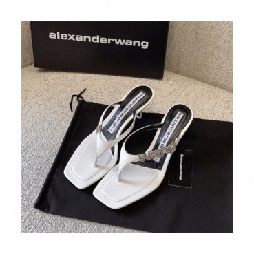 Alexander 2020 Wang Women's Middle Heel Flip Flops - 알렉산더왕 2020 여성용 미드힐 핏플랍 , ALWS0033, Size(225