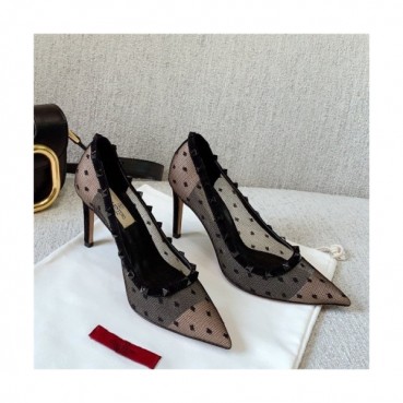 Vanlentino 2020 Women's Lace Dot High Heel - 발렌티노 2020 여성용 레이스 도트 하이힐 , ALWS0030, Size(225