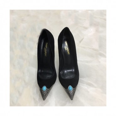 Saint Laurent 2019 Ladies Suede Pumps High Heel - 입생로랑 2019 여성용 스웨이드 펌프스 하이힐,SLS0043.Size(225 
