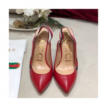 Gucci 2019 Ladies Leather High Heel Slingback - 구찌 2019 여성용 레더 하이힐 슬링백 GUCS0244.Size(225 
