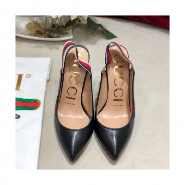 Gucci 2019 Ladies Leather High Heel Slingback - 구찌 2019 여성용 레더 하이힐 슬링백 GUCS0243.Size(225 