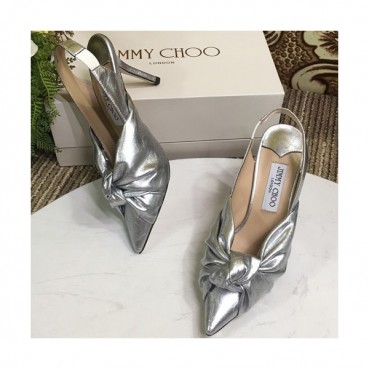 Jimmy Choo 2019 Ladies Leather High Heel Slingback - 지미츄 2019 여성용 레더 하이힐 슬링백, JIMS0054.Size(225 