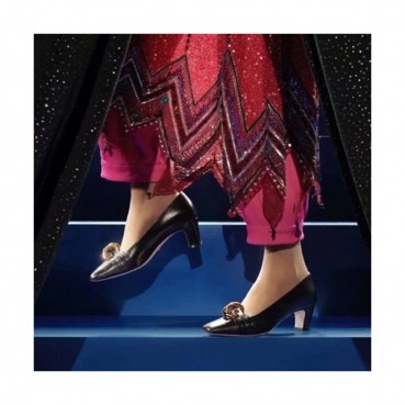 Gucci 2019 Ladies Leather Pumps Middle Heel - 구찌 2019 여성용 레더 펌프스 미들힐 GUCS0200,Size(225 