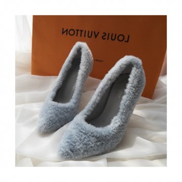 Louis Vuitton 2019 Ladies Wool Pumps High Heel - 루이비통 2019 여성용 울 펌프스 하이힐 LOUS0170.Size(225 