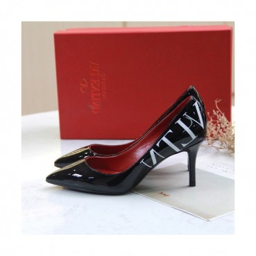 Valentino 2019 Ladies Leather Pumps High Heel - 발렌티노 2019 여성용 레더 펌프스 하이힐 VTS0073.Size(225 