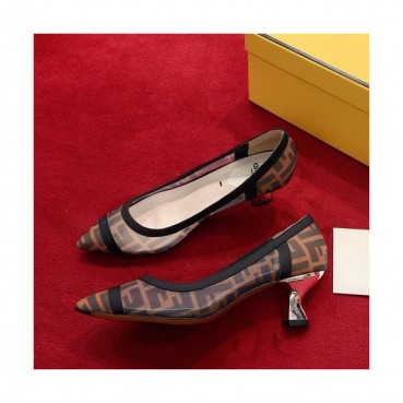 Fendi 2019 Ladies Pumps Middle Heel - 펜디 2019 여성용 펌프스 미들힐,FENS0012,Size(225 