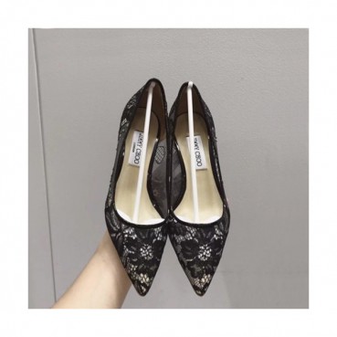 Jimmy Choo 2019 Ladies Lace Pumps High Heel - 지미츄 2019 여성용 레이스 펌프스 하이힐 ,JIMS0049.Size(215 