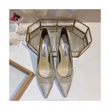 Jimmy Choo 2019 Ladies Lace Pumps High Heel - 지미츄 2019 여성용 레이스 펌프스 하이힐 ,JIMS0048.Size(215 