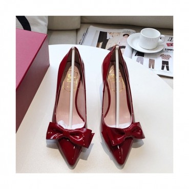 Roger Vivier 2019 Ladies Leather Middle Heel Pumps - 로저비비에 2019 여성용 미들힐 펌프스 RVS0054.Size(220 