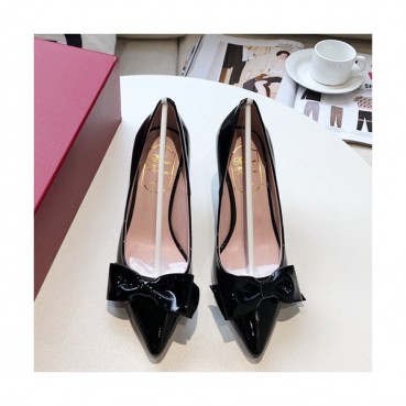 Roger Vivier 2019 Ladies Leather Middle Heel Pumps - 로저비비에 2019 여성용 미들힐 펌프스 RVS0052.Size(220 