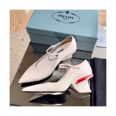 Prada 2019 Ladies Leather Middle Heel - 프라다 2019 여성용 레더 미들힐,PRAS0038.Size(225 