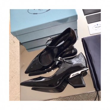 Prada 2019 Ladies Leather Middle Heel - 프라다 2019 여성용 레더 미들힐,PRAS0037.Size(225 