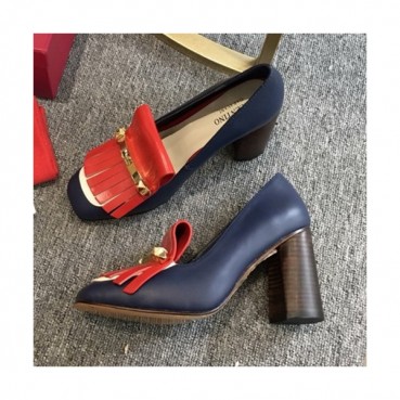 Valentino 2019 Ladies Tassel Metal Logo Pumps High Heel - 발렌티노 2019 여성용 태슬 메탈 로고 펌프스 하이힐 VTS0027.Size(225 
