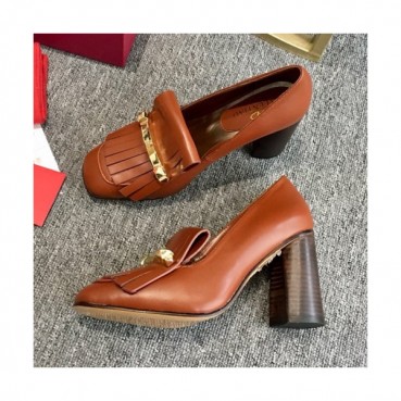Valentino 2019 Ladies Tassel Metal Logo Pumps High Heel - 발렌티노 2019 여성용 태슬 메탈 로고 펌프스 하이힐 VTS0025.Size(225 