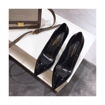 Saint Laurent 2019 Ladies Metal Logo Pumps High Heel - 입생로랑 2019 여성용 메탈로고 펌프스 하이힐,SLS0006.Size(225 