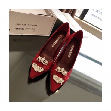 Monolo Blahnik 2019 Ladies Pumps High Heel - 마놀로 블라닉 2019 여성용 실크 펌프스 하이힐,MONS0010.Size(225 