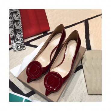 Gianvito Rossi 2019 Ladies Pumps Heel - 지안비토 로시 2019 여성용 레더 펌프스 힐 GRS0004.Size(225 