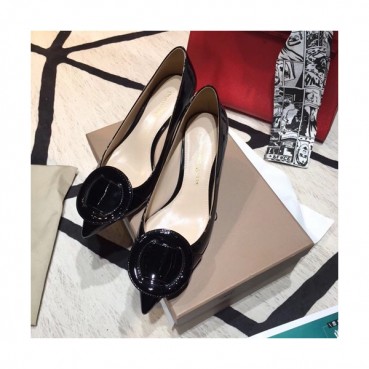 Gianvito Rossi 2019 Ladies Pumps Heel - 지안비토 로시 2019 여성용 레더 펌프스 힐 GRS0003.Size(225 