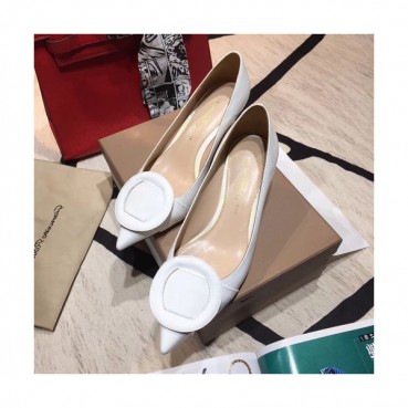 Gianvito Rossi 2019 Ladies Pumps Heel - 지안비토 로시 2019 여성용 레더 펌프스 힐 GRS0002.Size(225 