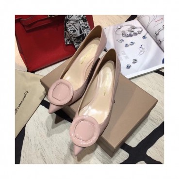 Gianvito Rossi 2019 Ladies Pumps Heel - 지안비토 로시 2019 여성용 레더 펌프스 힐 GRS0001.Size(225 