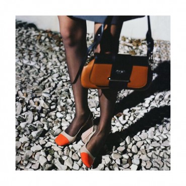 [베이직]Prada 2019 Women's Patent Middle-heel Slingback 