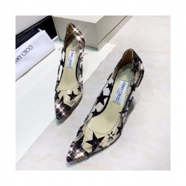[러블리]Jimmy Choo 2019 Ladies Love Glitter Star Pumps - 지미츄 여성 러브 글리터 스타 펌프스 Jim0044x.Size(220 