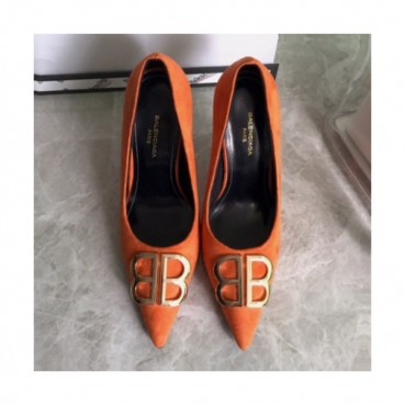 Balenciaga 2019 Womens BB Metal Logo Suede Pumps - 발렌시아가 여성 메탈 로고 스웨이드 펌프스 Bal0169x.Size(220 