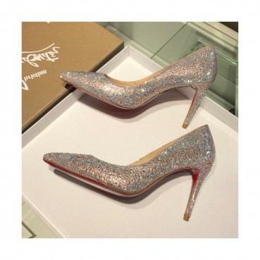 Christian Loubutin 2019 Strass Glitter High-heel Pumps  