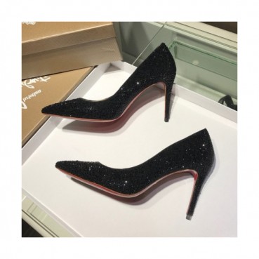 Christian Loubutin 2019 Strass Glitter High-heel Pumps  