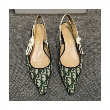 Christian Dior 2019 Womens  Quake Oblique J'adior Embroidery Logo Slingback - 크리스챤 디올 여성 자디오 자수 로고 슬링백 Dio0186x.Size(225 