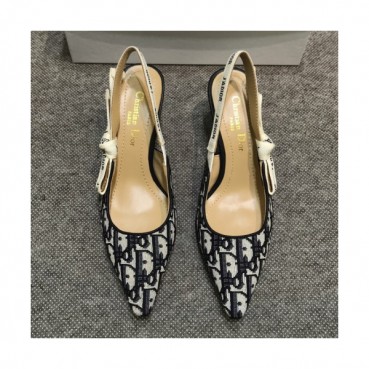 Christian Dior 2019 Womens  Quake Oblique J'adior Embroidery Logo Slingback - 크리스챤 디올 여성 자디오 자수 로고 슬링백 Dio0185x.Size(225 
