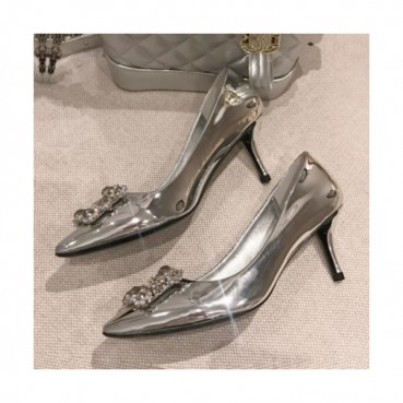 Roger Vivier 2019 Ladies Signature Strass Flower Patent Pumps - 로저비비에 여성 시그니처 스트라스 플라워 페이던트 펌프스 Rog0061x.Size(225 
