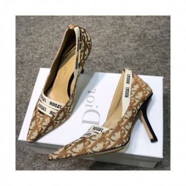 Christian Dior 2019 Womens J'adior Embroidery Logo Pumps - 크리스챤 디올 여성 자디오 자수 로고 펌프스 Dio0173x.Size(225 