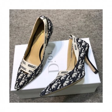 Christian Dior 2019 Womens J'adior Embroidery Logo Pumps - 크리스챤 디올 여성 자디오 자수 로고 펌프스 Dio0172x.Size(225 