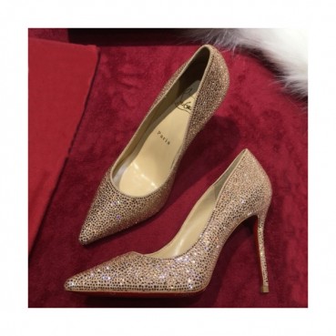 Christian Loubutin 2019 Glitter Patent High-heel Pumps  