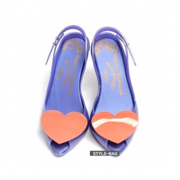 Vivienne Westwood 2019 Womens Melissa Heart Slingback - 비비안웨스트우드 여성 멜리사 하트 슬링백 Viv001x.Size(225 
