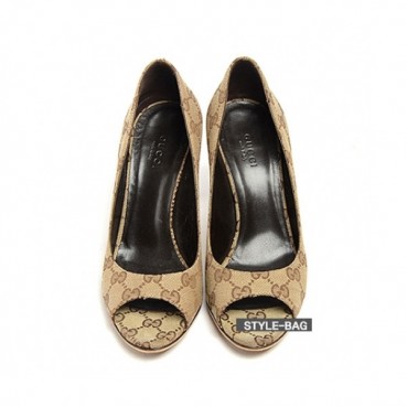 Gucci 2019 Ladies Jacquard Open-to Pumps 