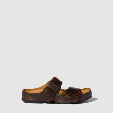 미우미우 여성 블리치드 가죽 샌들 - Miumiu Womens Bleached Leather Sandals 