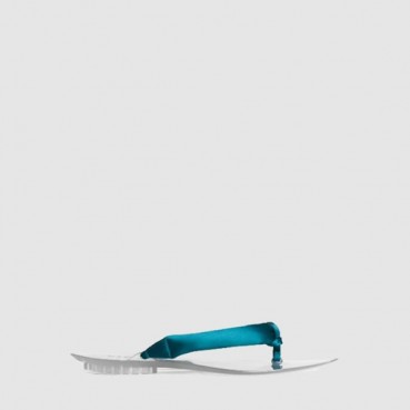알라이아 여성 새틴 인비저블 토 스트랩 뮬 - Alaia Womens Satin Invisible Toe Strap Mule 