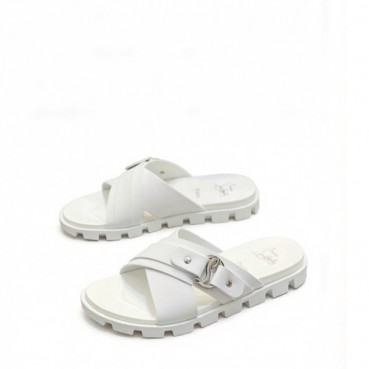 크리스찬 루부탱 남성 CL 로고 슬라이드 샌들 - Christian Loubutin Mens CL Logo