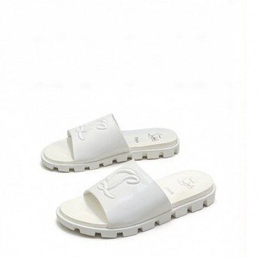크리스찬 루부탱 남성 CL 로고 슬라이드 샌들 - Christian Loubutin Mens CL Logo