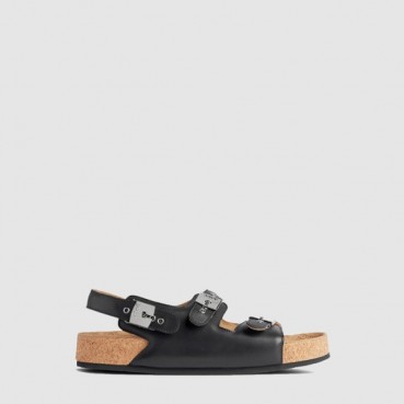 발렌시아가 남성 숄 플랫 샌들 - Balenciaga Mens Shawl Flat Sandals 